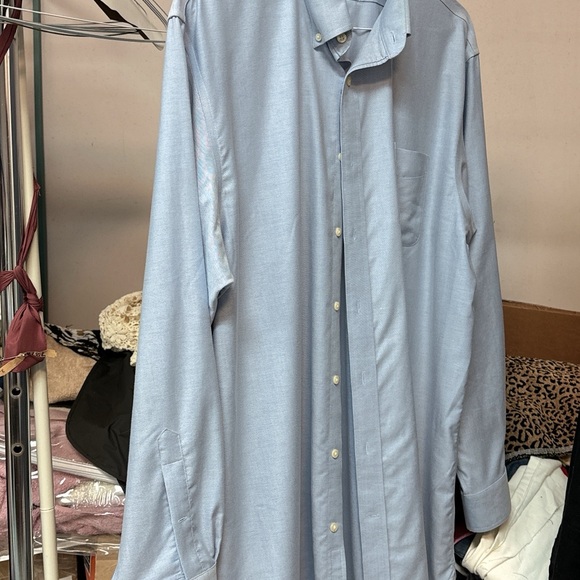 Lands’end Shirt Non Iron Oxford - Picture 2 of 5